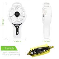 ONETWO Handheld USB Mini Misting Fan,Mini Rechargeable Personal Fan,Mini USB fan with Cool Humidifier, 2000mAh... N2