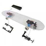 RHH GoPro Sports Camera Mount Riser Bracket Stash Box Drawer for Skateboard Black