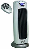 Comfort Zone Digital Ceramic Oscillating Electric Tower Heater/Fan with Remote Control CZ499R