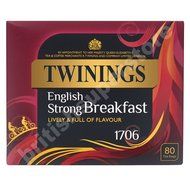 Twinings 1706 Strong Breakfast , Strong &amp; Traditional Uk, 80 Tea Bags