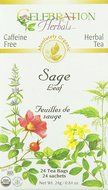 Celebration Herbals Organic Sage Leaf Caffeine Free -- 24 Herbal Tea Bags N4