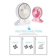 Eshop99 Portable USB Misting Fan, Rechargeable Humidifier Fan Personal Cooling Fan Battery Operated Spray Fan-Home... N8