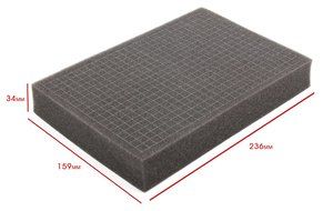 Protective Silver Aluminium Flight Case With Shock Absorbing D.I.Y Customizable Foam Interior - Compatible with...