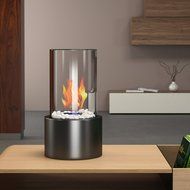 Moda Flame Ghost Tabletop Firepit Ethanol Fireplace Black N3
