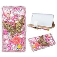 Note 5 Case, Galaxy Note 5 Case,Yaheeda Premium PU Leather [3D Metal Accessory ] Bling Diamond Crystal [Card Slot... N51