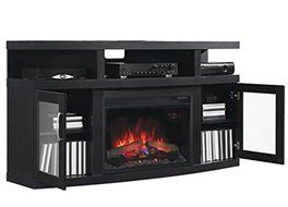 ClassicFlame 26MM5508-NB04 Cantilever TV Stand for TVs up to 65", Embossing Oak (Electric Fireplace Insert sold... N3