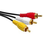 Cmple - 3.5mm to 3 RCA Camcorder Video Audio Cable - 6 ft