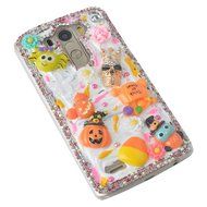 Spritech(TM) 3D Handmade Crystal Phone Case for LG G Stylo LS770,Helloween Style Monster Pumpkin Design Smartphone... N4