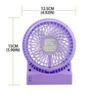 iKKEGOL Mini Portable Wireless Rechargeable Super Strong Wind Desk Fan W/ Rechargeable Battery - 3 Mode Wind Speed... N2