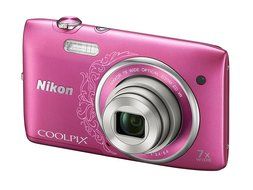 Nikon COOLPIX S3500 20.1 MP Digital Camera with 7x Zoom (Decorative Pink) (OLD MODEL)