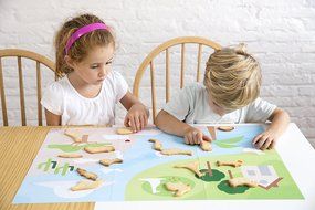 Lekue Cookie Cutter Puzzle, Hearts, Red N13