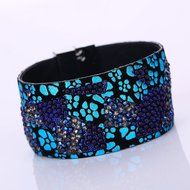 AutumnFall Women Girl Rhinestone Elephant Pattern Quartz Bracelet Wrist Watch (Blue) N11