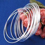 Classic 10pcs Lots Wholesale Silver Winsome Bracelet Cuff Bangle N3