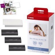 Canon Selphy CP1200 Wireless Color Photo Printer (Black) + Canon KP-108IN Color Ink Paper Set (Produces up to...