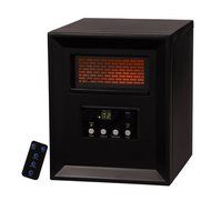 Source Green Heater Plastic 4 Elements 1000W, Black (2-Piece)