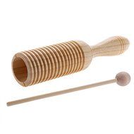 Kid Children Wooden Sounder Sound Tube Crow Percussion Musical Toy Instrument // Madera sonido zumbador percusi&oacute;n...