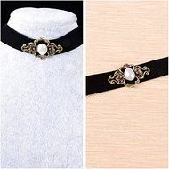 Vintage Black Velvet Retro Choker Collar Bib Necklace Charm Pendant Jewelry N4