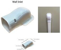 3&quot; 7.5 FT Ductless Mini Split Line Set Cover Kit, Professional Outdoor Cover Kit