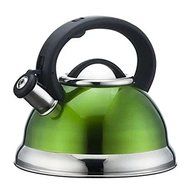Stainless Steel Whistling Tea Kettle or Tea Maker w/ Encapsulated Base 2.8 Liter (Red) N2
