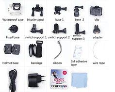 Sdeurae HD 4K Sport Action Camera WIFI 1080P 60fps HDMI 20MP+ 170 Degree Wide Viewing Angle Waterproof DV Camcorder... N2