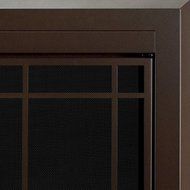 Pleasant Hearth EN-5500 Pleasant Hearth Enfield Glass Firescreen, Small, Burnished Bronze N4