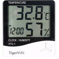 Tigervivi&reg; LCD Digital Display Thermometer Hygrometer Indoor Electronic Temperature Humidity Meter Clock Weather... N4