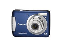 Canon PowerShot A480 10 MP Digital Camera with 3.3x Optical Zoom and 2.5-inch LCD (Silver)