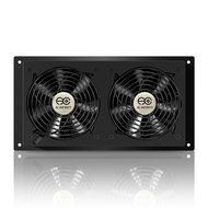 AC Infinity AIRPLATE S7, Quiet Cooling Fan System 12" with Speed Control, for Home Theater AV Cabinets N8
