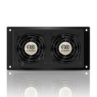 AC Infinity AIRPLATE S7, Quiet Cooling Fan System 12" with Speed Control, for Home Theater AV Cabinets N10