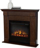 Real Flame Lowry Slim Line Electric Fireplace - Vintage Black Maple N2