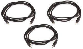 Monoprice 100647 50' 3.5mm Stereo Plug/Plug M/M Cable, Black