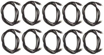 Monoprice 100647 50' 3.5mm Stereo Plug/Plug M/M Cable, Black N2
