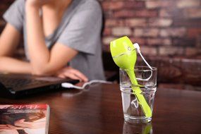 Morpilot Portable USB Mini Magic Wand Stick Ultrasonic Aromatherapy Diffuser Purifier Humidifier with Water Cup... N18