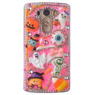 Spritech(TM) 3D Handmade Crystal Phone Case for LG V10,Helloween Style Monster Pumpkin Design Smartphone Cover N3