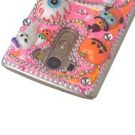 Spritech(TM) 3D Handmade Crystal Phone Case for LG V10,Helloween Style Monster Pumpkin Design Smartphone Cover N4