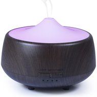 250ml Essential Oil Aromatherapy Diffuser Humidifier with 7 Color LED Lights (Light Wood) N7