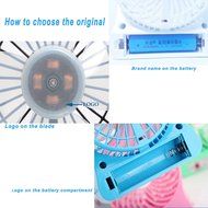 USB Mini Fan, Gongtian TM Portable 4 Inch USB Fan Powered by Rechargeable Battery with 3-Level Speed for Outdoor... N4