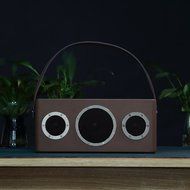 [Apple MFI Certified] GGMM M4 Leather Wireless Wi-Fi/Bluetooth/Multi-Room Play Speaker w/Rechargeable Battery... N3
