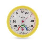 Round Large Dial Mini Indoor Wall Thermometer Temperature Wet Hygromete Humidity / 7.5 X 2.3cm (D X H) / T Can...