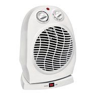 Oscillating Compact Space Heater Fan Portable Home Office 1500W, Adjustable Thermostat