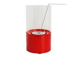 Flame Tabletop Firepit Ethanol Fireplace Red (Red) N4