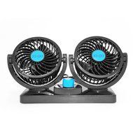 JOJOO 12V Single Swivel Head Car Auto Cooling Air Fan Rotatable Powerful 2 Speed Auto Quiet Ventilation with Kids...