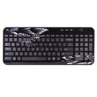 Logitech K360 106-Key Wireless Keyboard w/USB Unifying Nano Receiver (Black Coral Fan) - B consumer electronics