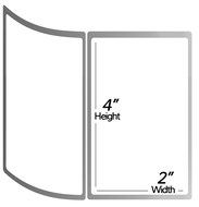 3 Inch Core - 4 x 2.5 Zebra Compatible Direct Thermal Labels 2 Rolls for Zebra Industrial Printer S4M Z4M 105SE... N2