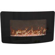 Curved Front Glass 35" Wall-Mounted Fireplace