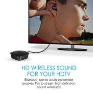 MEE audio Connect Universal Dual Headphone or Dual Speaker Bluetooth Wireless Audio Transmitter for TV