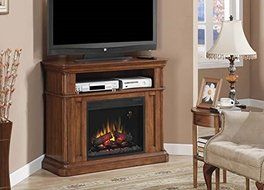 ClassicFlame Oakfield Wall/Corner Electric Fireplace Media Center in Premium Pecan Birch - 23DE8202-P273 N5