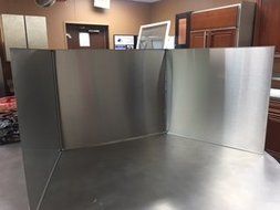 Stainless Steel fireplace reflector N3