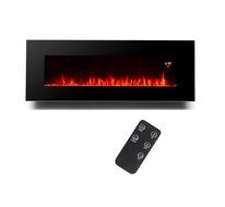 3G Plus 50" Electric Fireplace Wall Mounted Heater Crystal Stone Fuel Effect 3 Changeable Flame Color w/Remote... N3