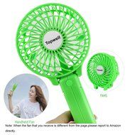 Topwell&reg; Rechargeable Fans Portable Handheld Fan Battery Operated Cooling Fan Electric Personal Fans Foldable... N11